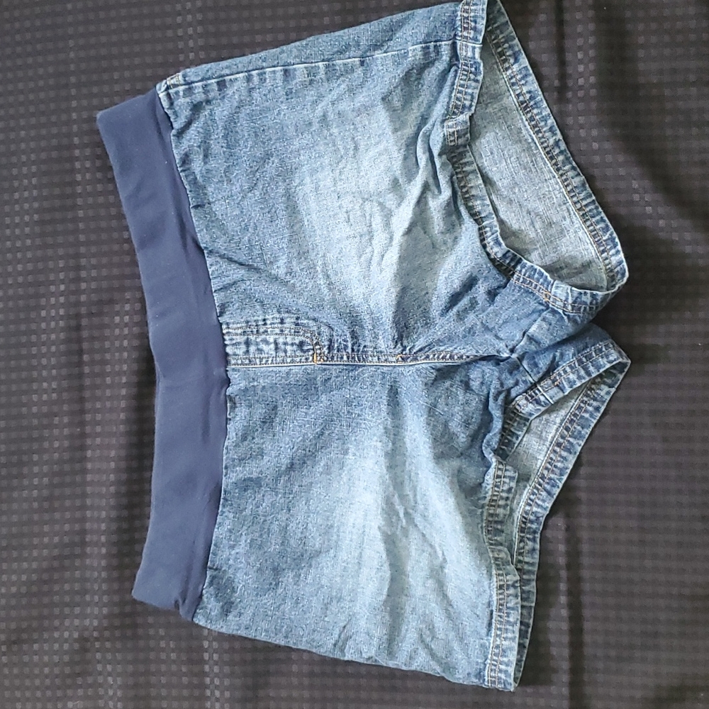 Infinity Maternity, denim, jean, shorts, size XL